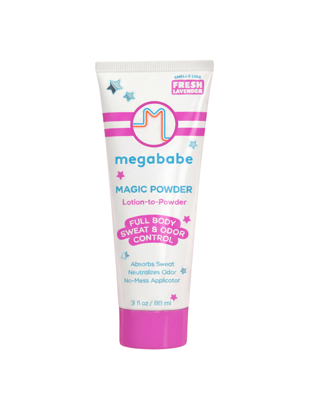 88ml tube of Megababe Magic Powder on a transparent background | Twentyseven Toronto