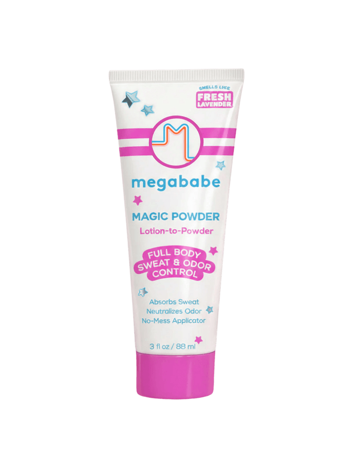88ml tube of Megababe Magic Powder on a transparent background | Twentyseven Toronto