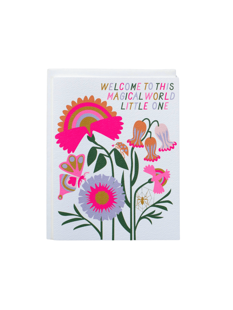 Twentyseven Toronto - Banquet Workshop Welcome to this Magical World Baby Note Card