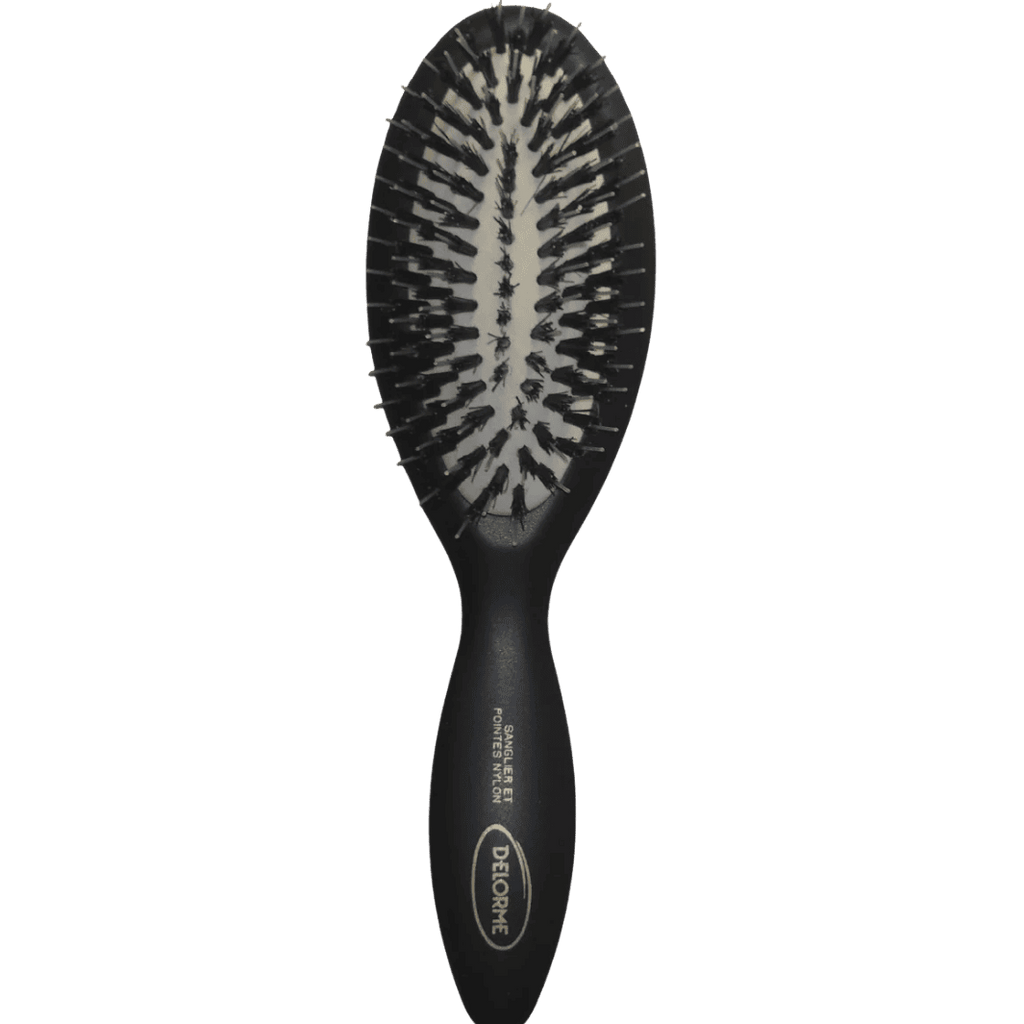 週末限定価格SOOR PLOOM /DELIAPINAFORE - BRUSH Maison Delorme Boar & Nylon Bristle Brush / Sanglier et Pointes