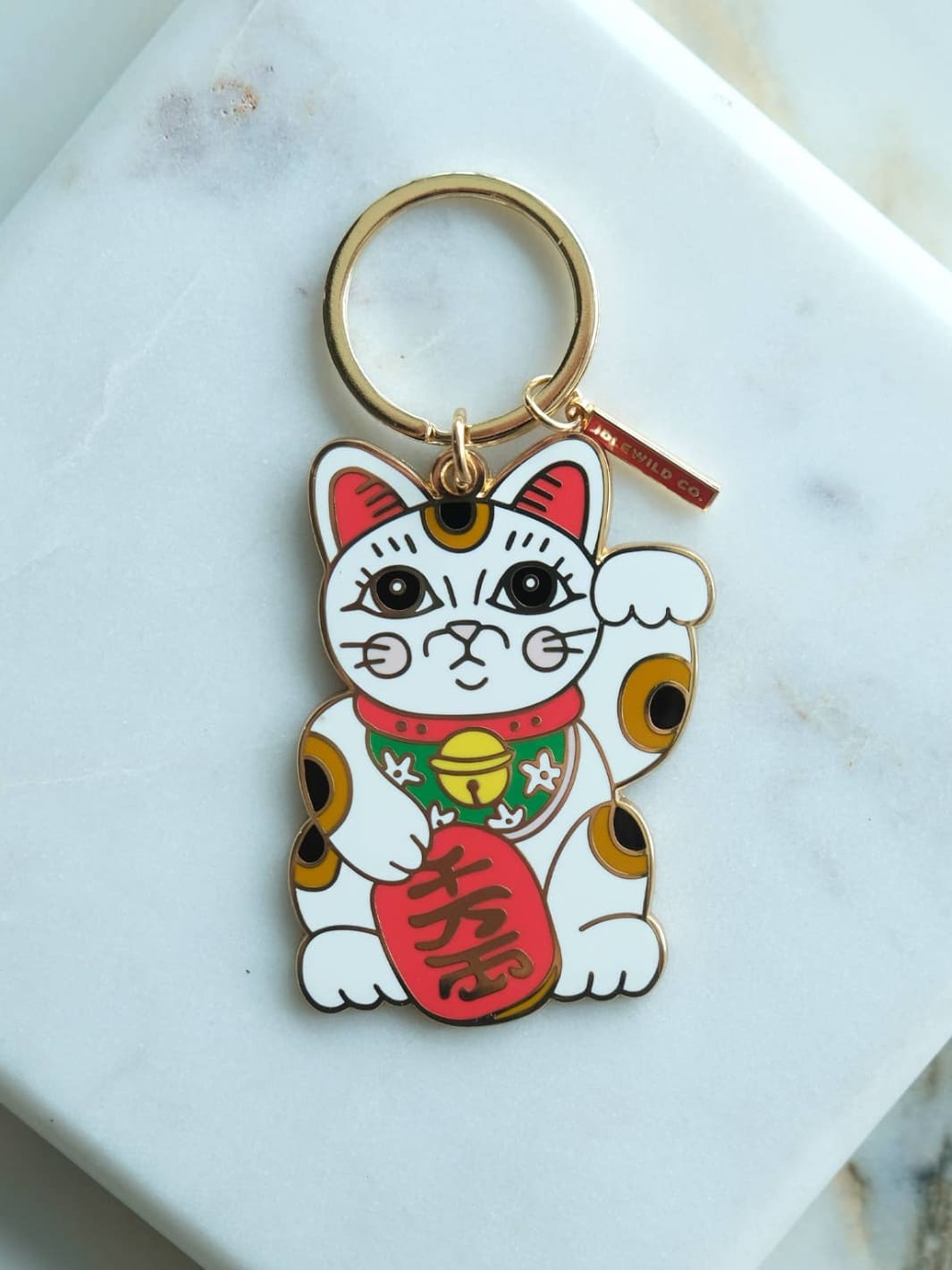 Idlewild Co. Maneki Neko Enamel Keychain | Twentyseven Toronto