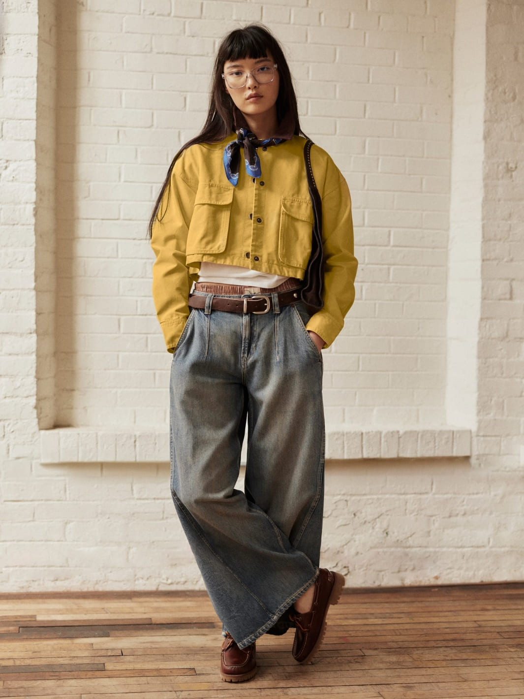 Free People We the Free Martha Workwear Applique Jacket in Rattan | Twentyseven Toronto