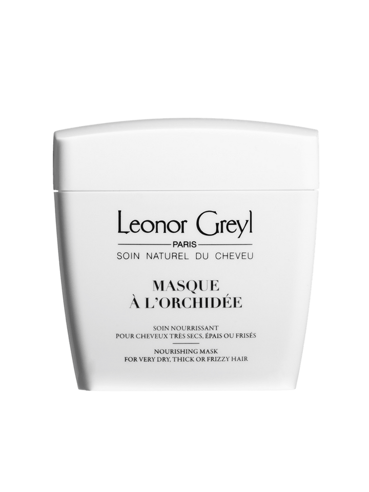 Leonor Greyl 'Masque à l’Orchidée' hair mask white container on a transparent background | Twentyseven Toronto