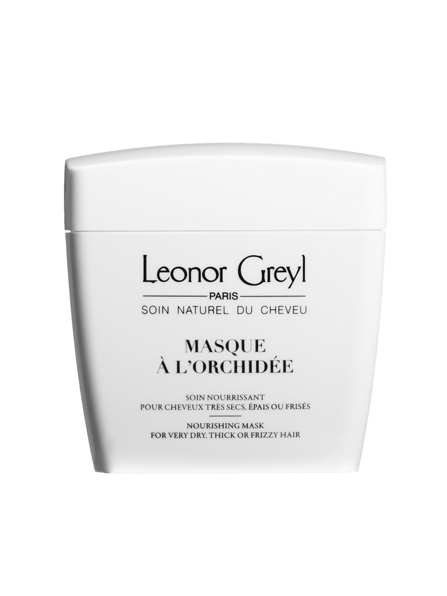 Leonor Greyl 'Masque à l’Orchidée' hair mask white container on a transparent background | Twentyseven Toronto
