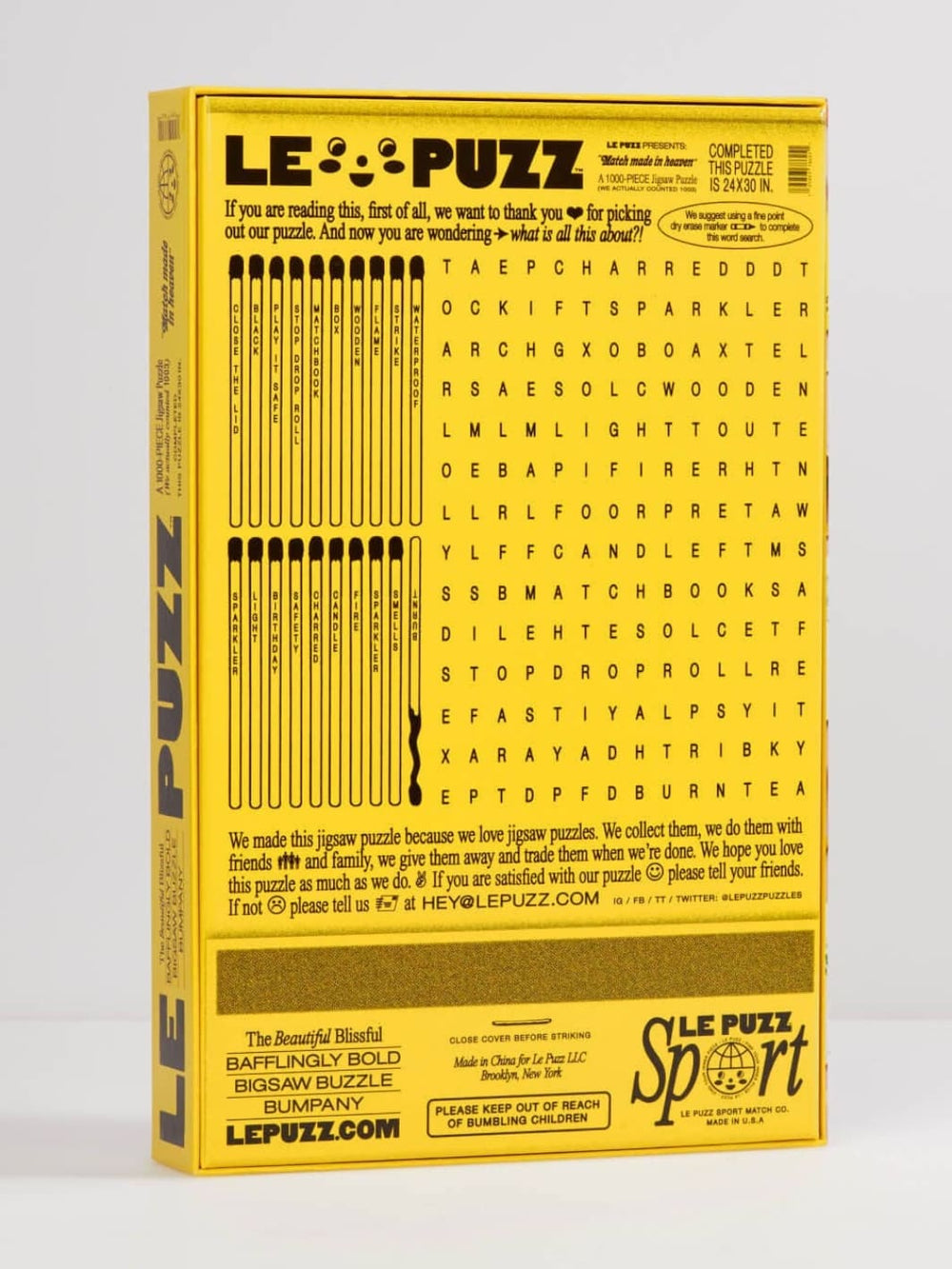 Le Puzz Match Made in Heaven 1000 Piece Puzzle | Twentyseven Toronto