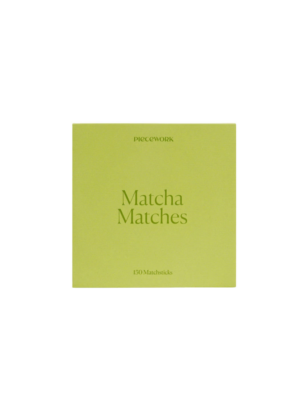 Light green box labeled 'Matcha Matches' from Piecework Puzzles on a transparent background | Twentyseven Toronto