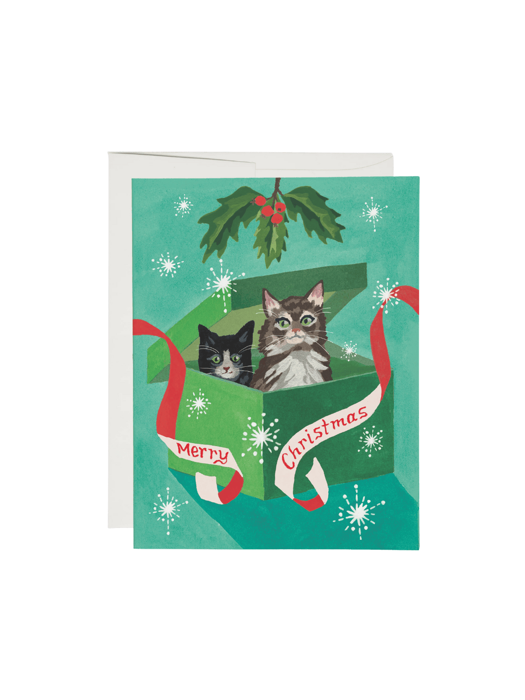 Red Cap Cards Meowy Christmas Holiday Greeting Card | Twentyseven Toronto