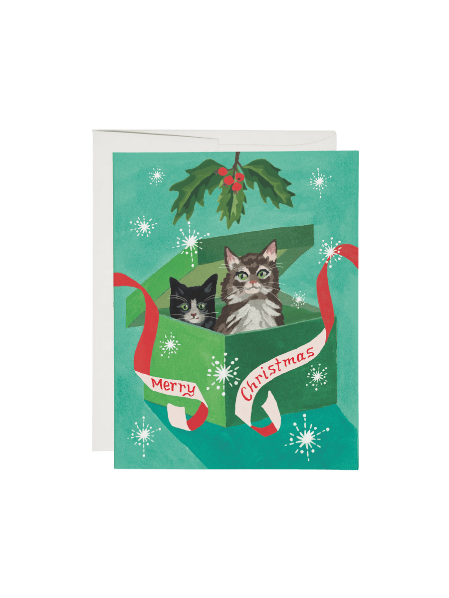 Red Cap Cards Meowy Christmas Holiday Greeting Card | Twentyseven Toronto