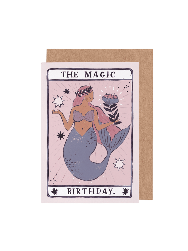 Sister Paper Co. Mermaid Magic Birthday Card | Tarot Card | Mermaid Cards | Twentyseven Toronto