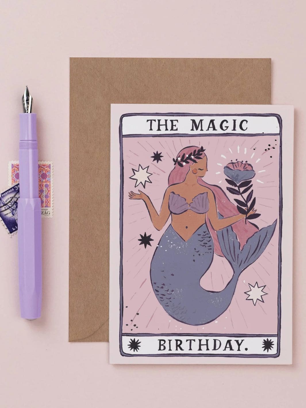 Sister Paper Co. Mermaid Magic Birthday Card | Tarot Card | Mermaid Cards | Twentyseven Toronto