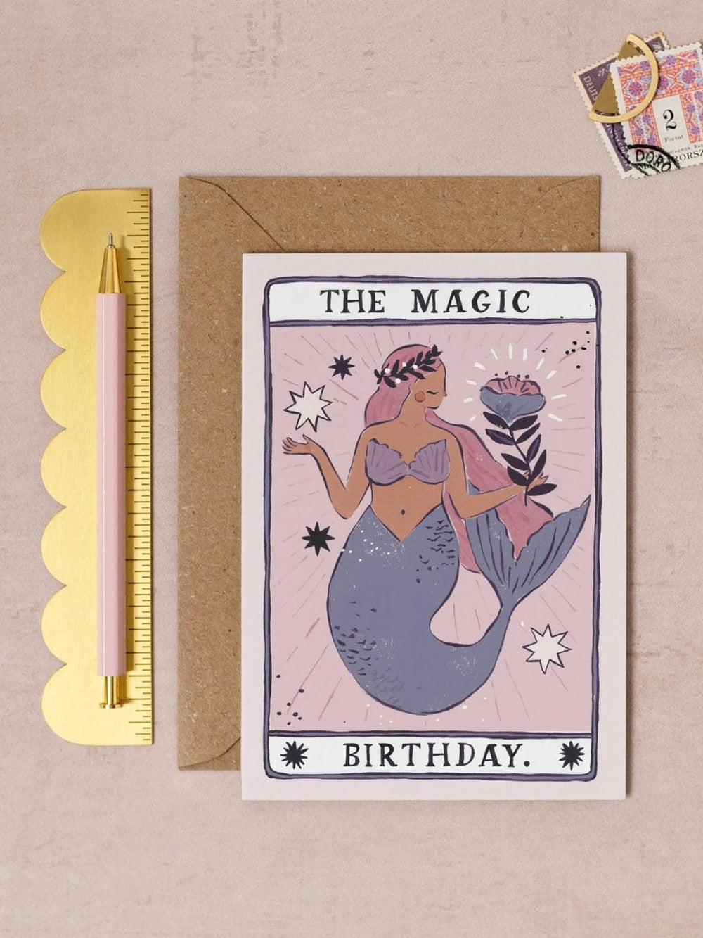 Sister Paper Co. Mermaid Magic Birthday Card | Tarot Card | Mermaid Cards | Twentyseven Toronto