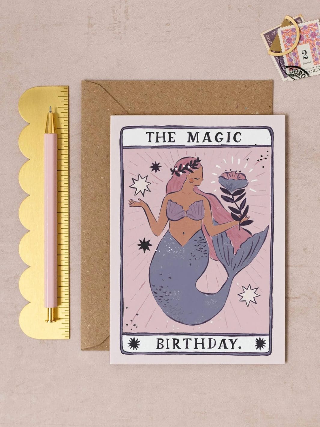 Sister Paper Co. Mermaid Magic Birthday Card | Tarot Card | Mermaid Cards | Twentyseven Toronto