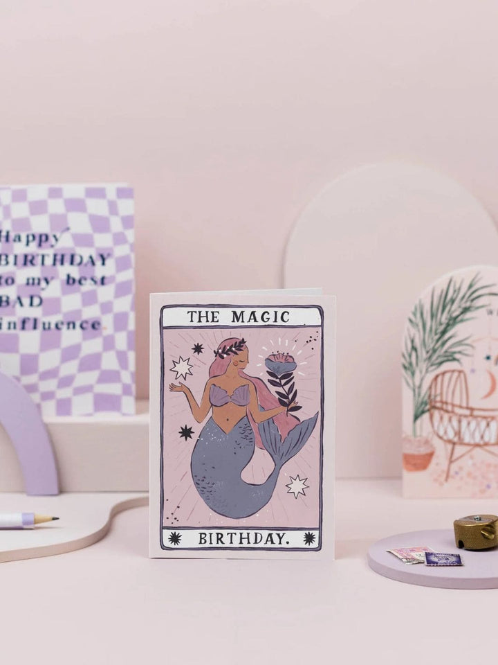 Sister Paper Co. Mermaid Magic Birthday Card | Tarot Card | Mermaid Cards | Twentyseven Toronto