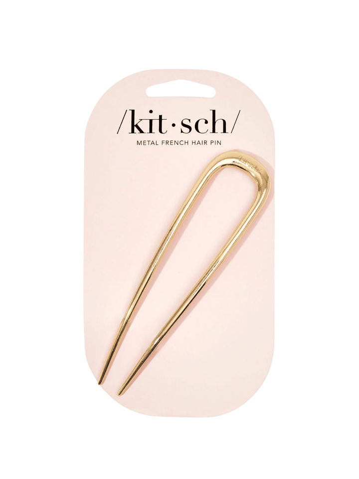 KITSCH Metal French Hair Pin - Gold | Twentyseven Toronto