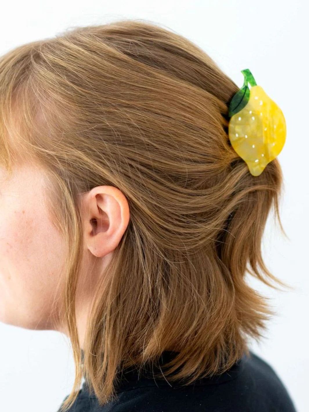 Midi Lemon Hair Claw Clip