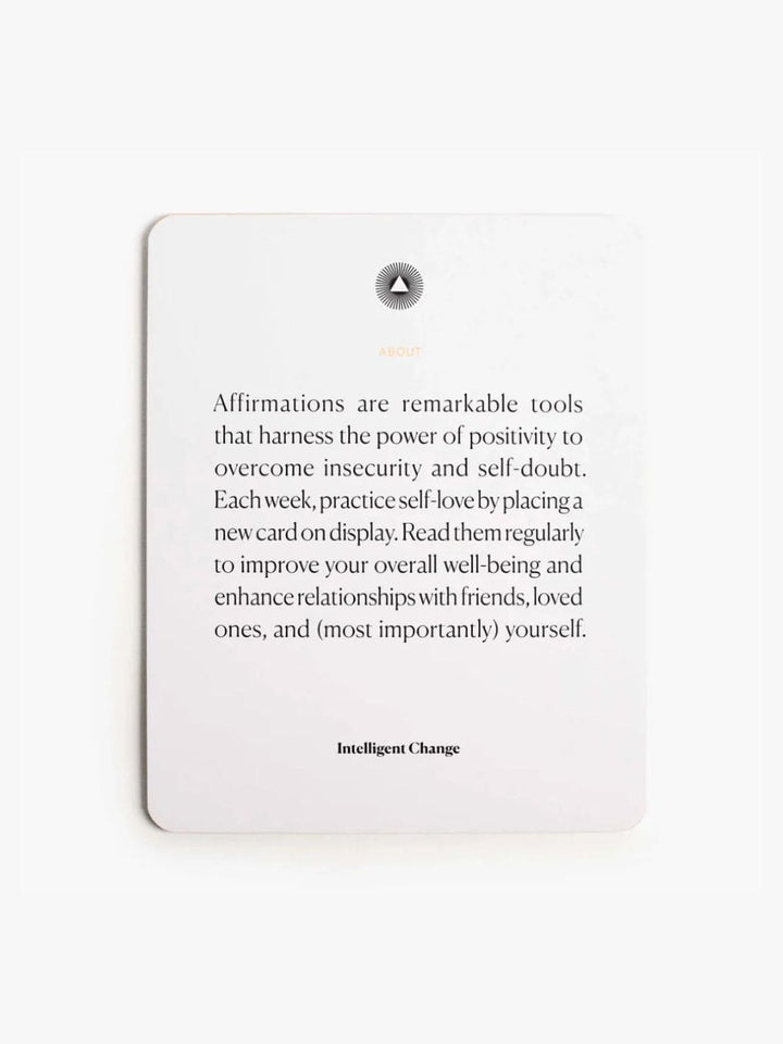 Intelligent Change Mindful Affirmations Cards | Twentyseven Toronto