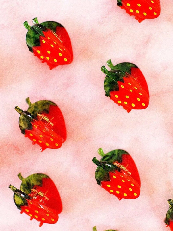 Jenny Lemons Mini Strawberry Hair Claw Clip | Twentyseven Toronto
