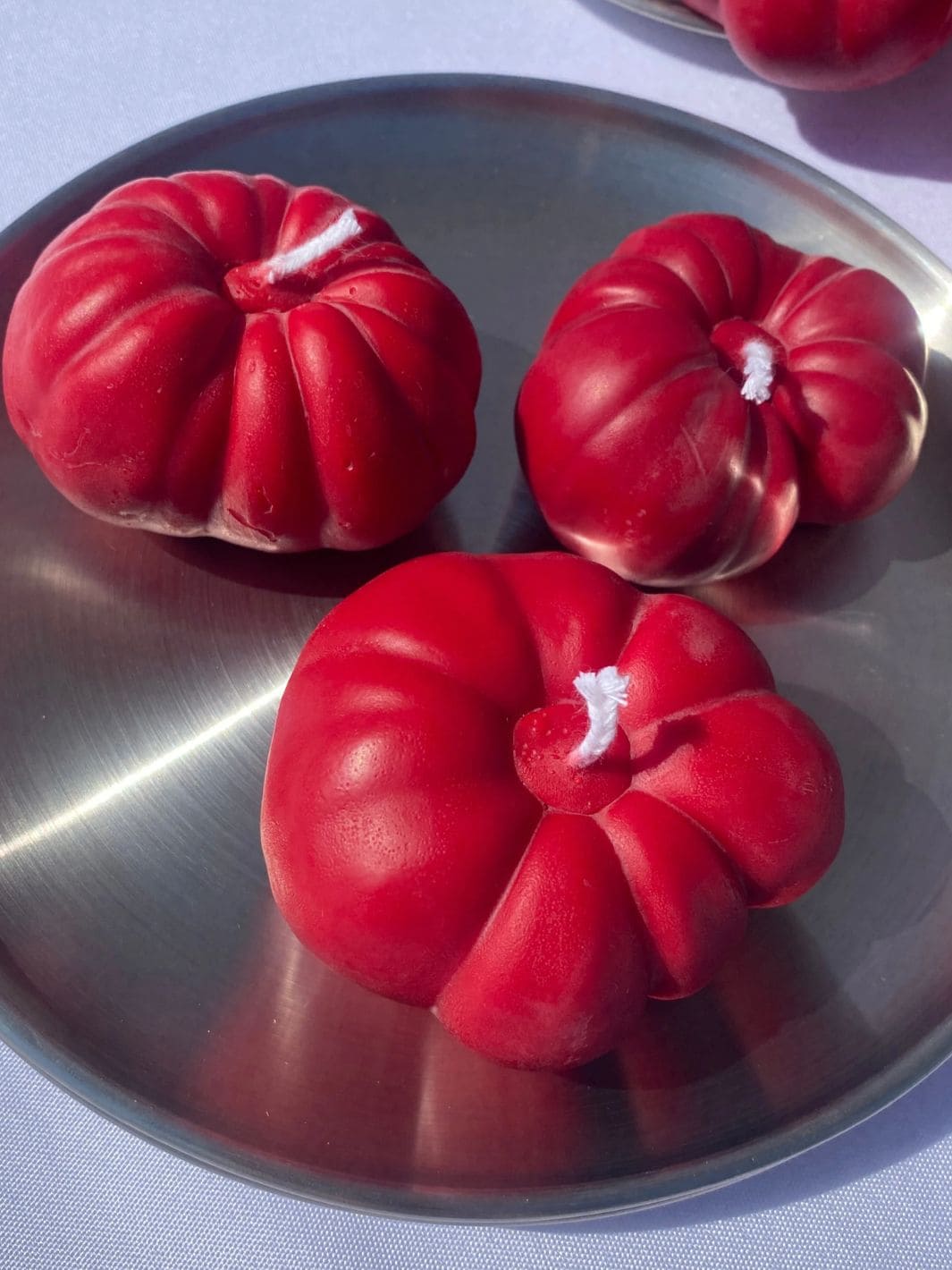 Mini Tomato Candle - Red