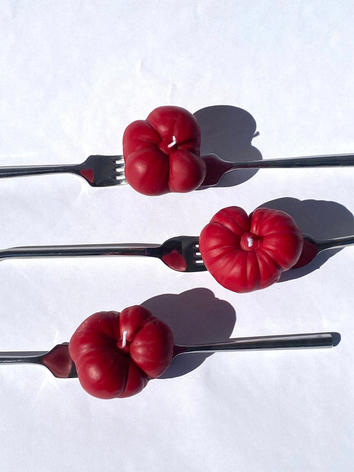 Mini Tomato Candle - Red
