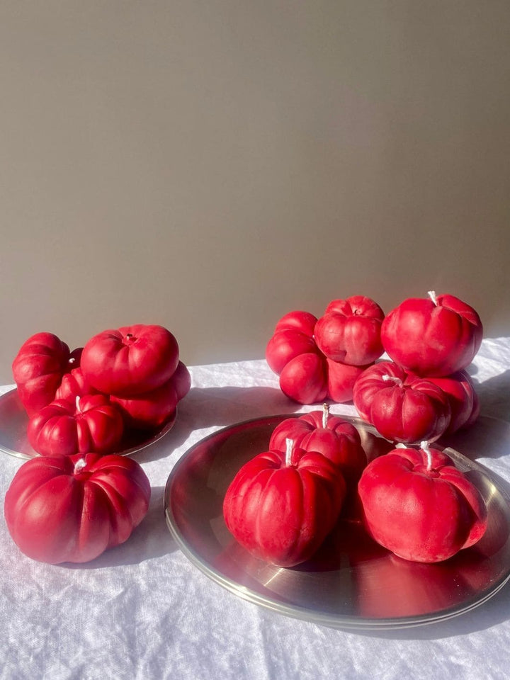 Mini Tomato Candle - Red