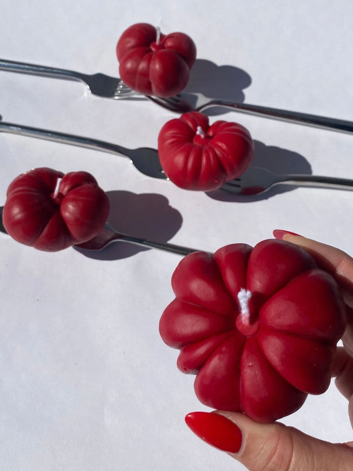 Mini Tomato Candle - Red