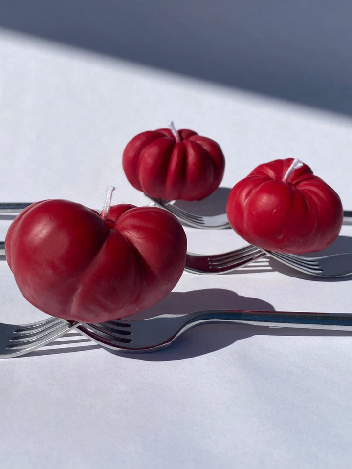 Mini Tomato Candle - Red