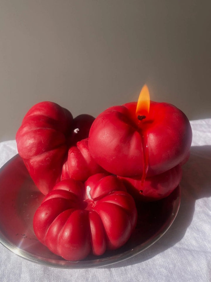 Mini Tomato Candle - Red