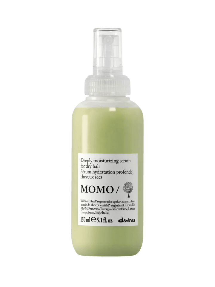 A 150 ml spray bottle of Davines Momo Serum for dry hair | Twentyseven Toronto