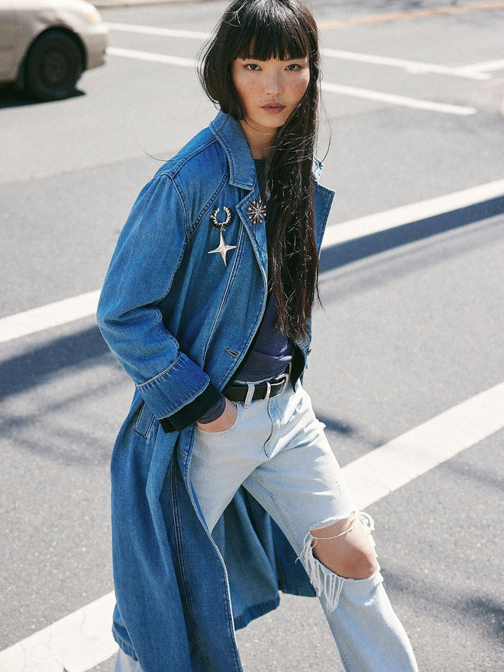 Free People We the Free Monique Indigo Duster in Sunlight Blue | Twentyseven Toronto