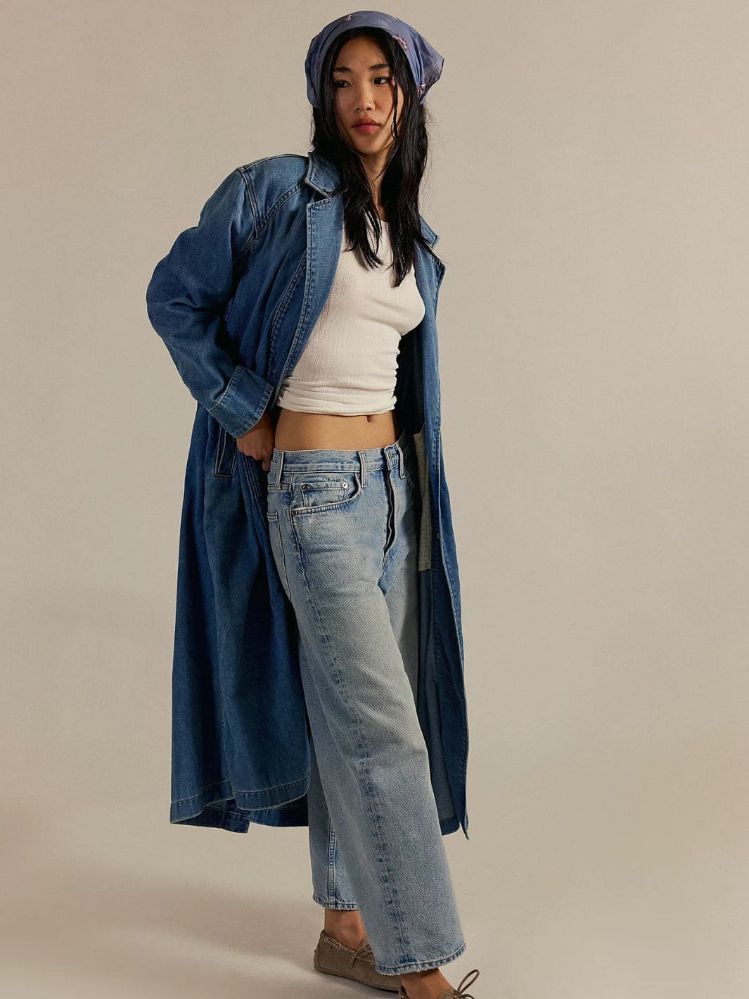 Free People We the Free Monique Indigo Duster in Sunlight Blue | Twentyseven Toronto