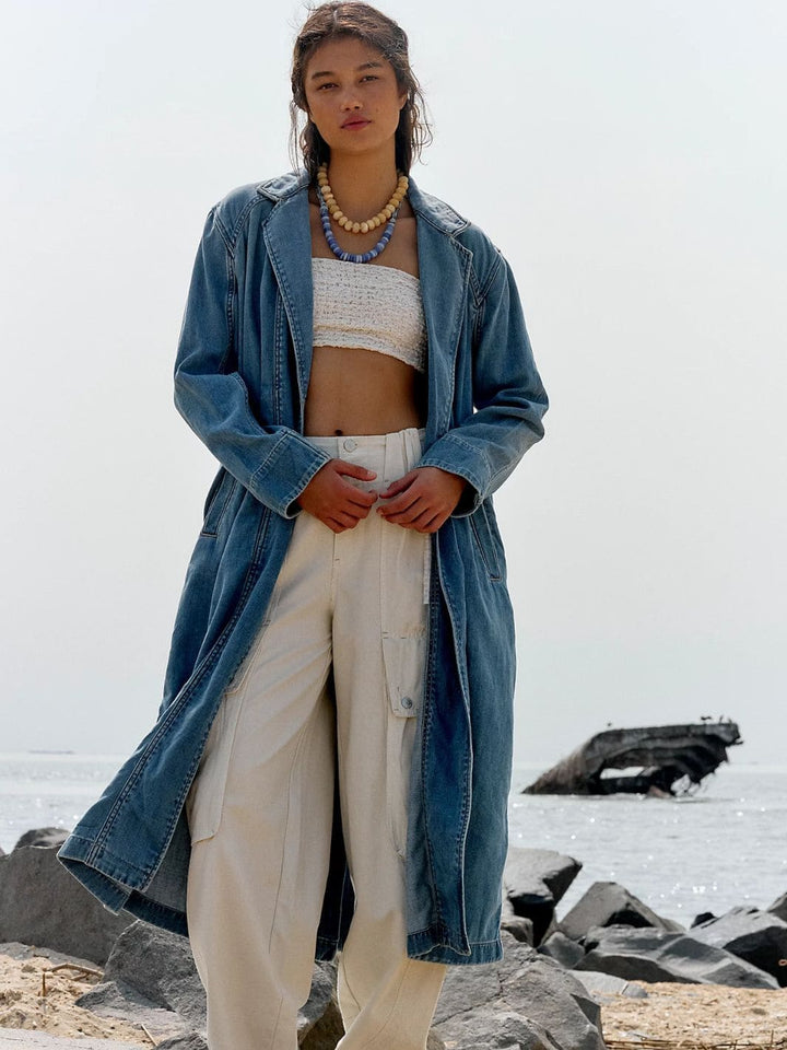 Free People We the Free Monique Indigo Duster in Sunlight Blue | Twentyseven Toronto