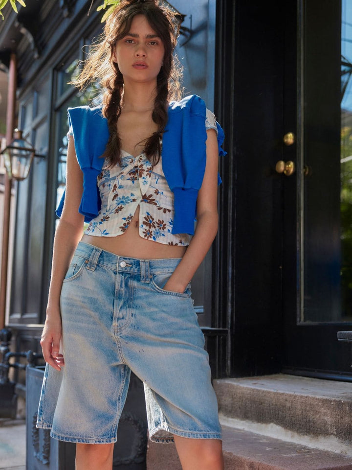 Free People We The Free Montana Shorts - Cowboys Blues | Twentyseven Toronto