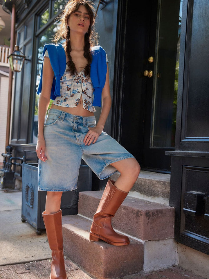 Free People We The Free Montana Shorts - Cowboys Blues | Twentyseven Toronto