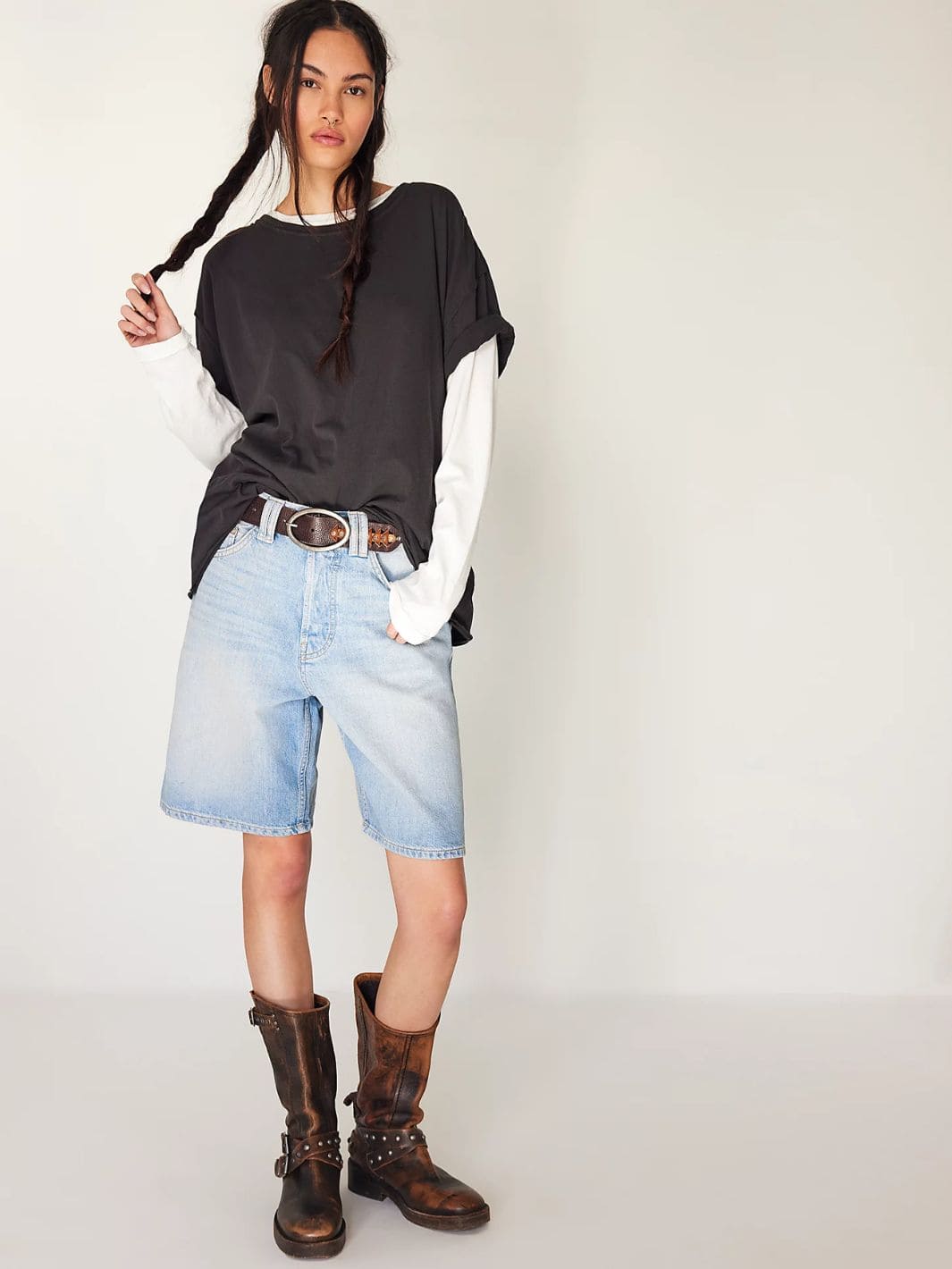 Free People We The Free Montana Shorts - Cowboys Blues | Twentyseven Toronto
