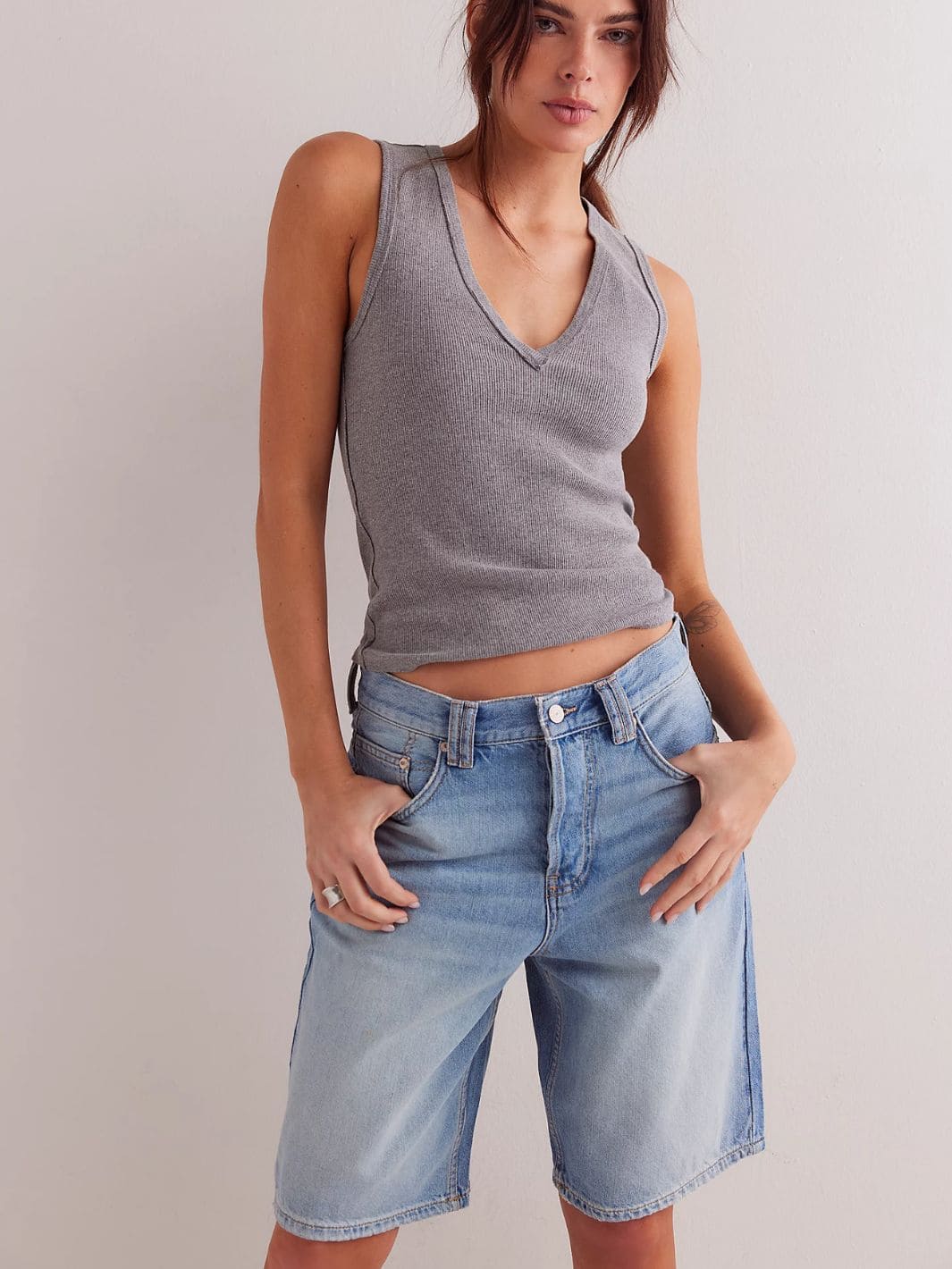 Free People We The Free Montana Shorts - Cowboys Blues | Twentyseven Toronto