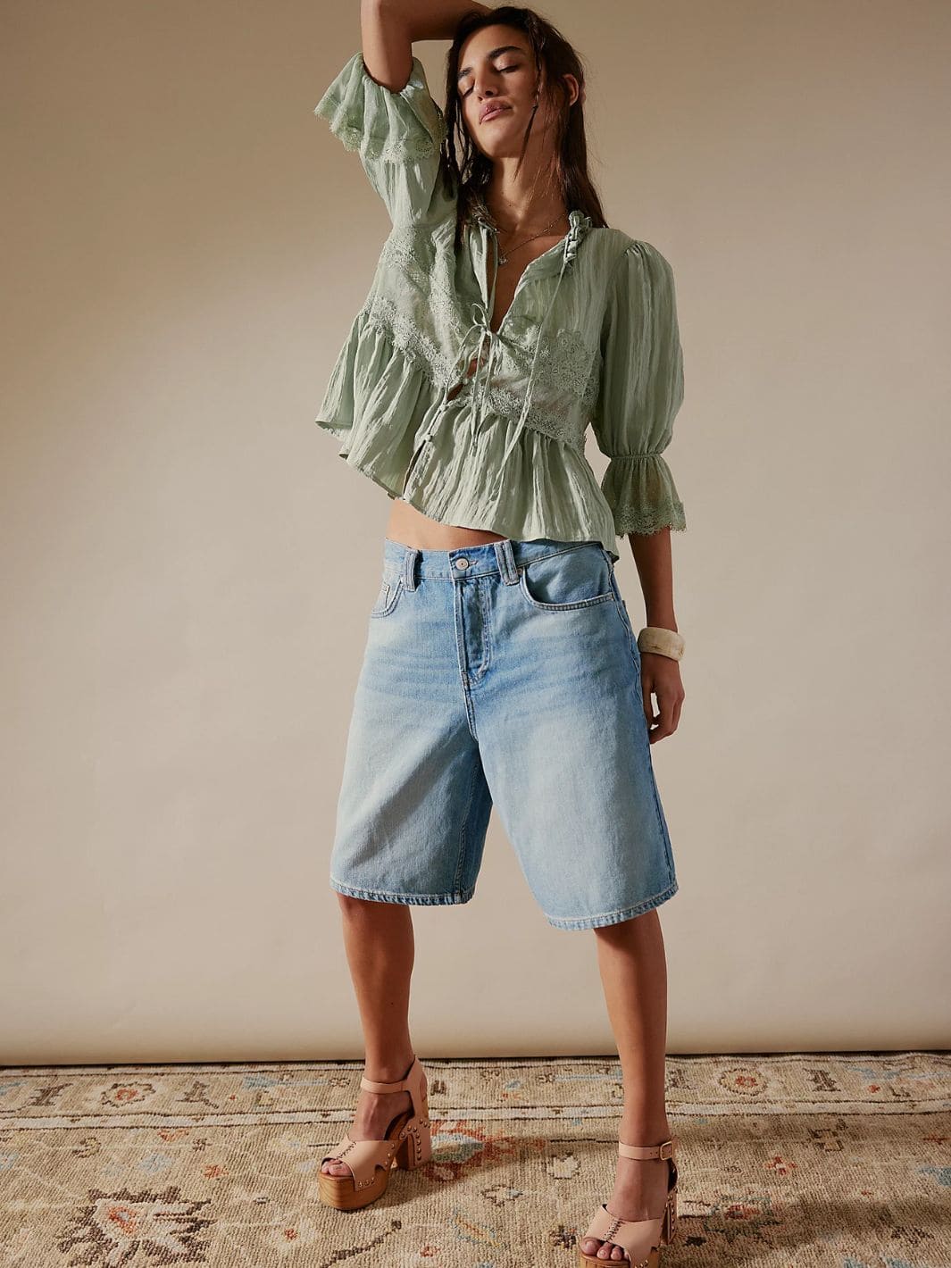 Free People We The Free Montana Shorts - Cowboys Blues | Twentyseven Toronto