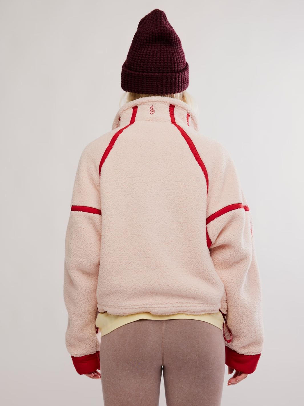 Free People Mountain High Half Zip Fleece in Ballet Slipper Combo | Twentyseven Toronto