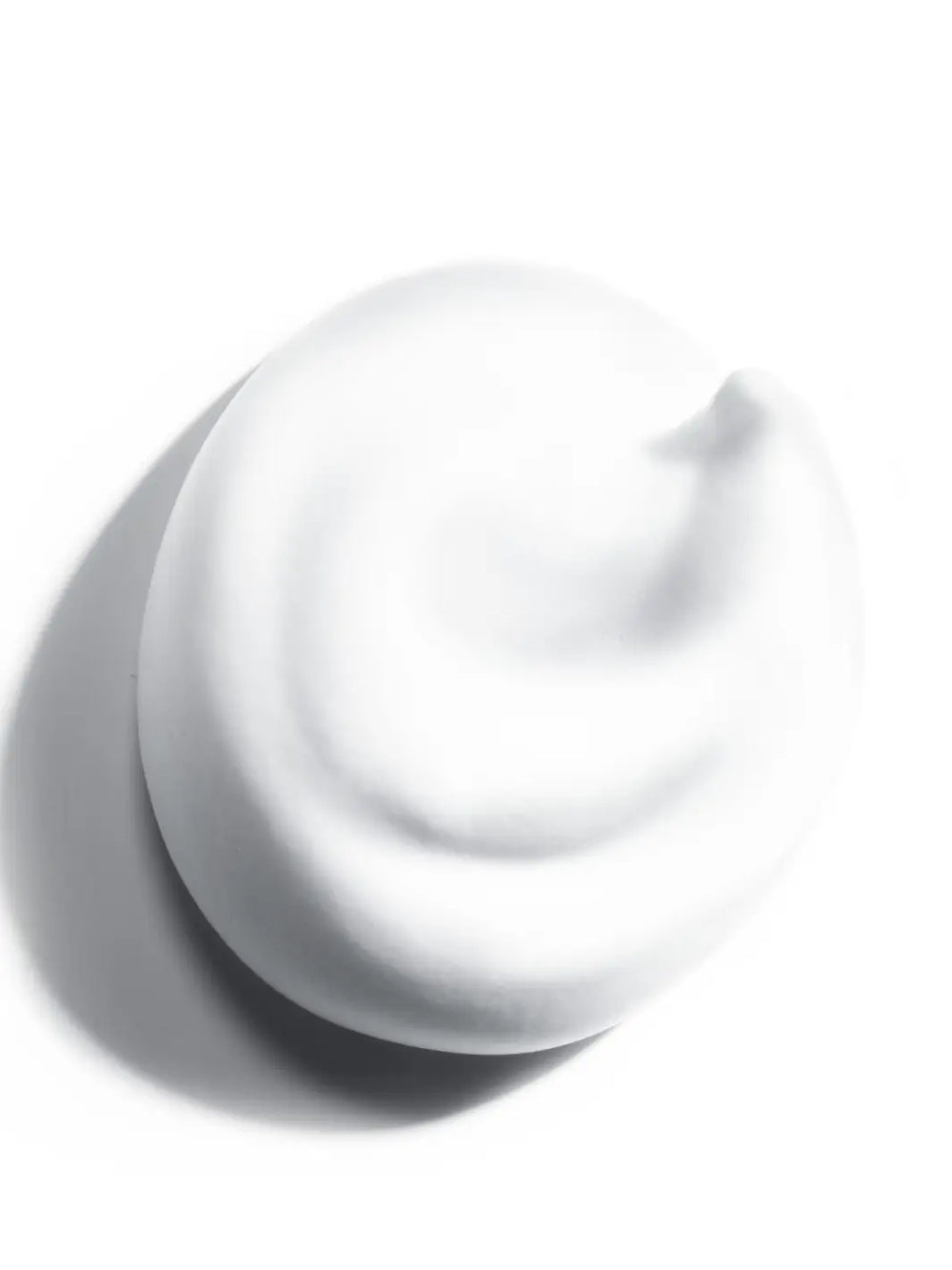 White hair mousse texture swatch of Leonor Greyl 'Mousse au Lotus Volumatrice' on a white background | Twentyseven Toronto