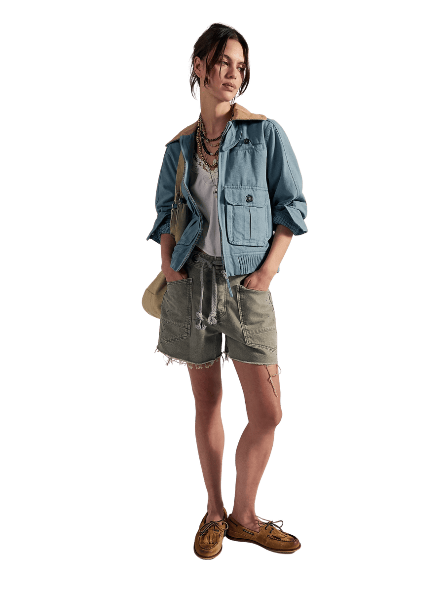 Free People We the Free Moxie Barrel Shorts - Fern | Twentyseven Toronto