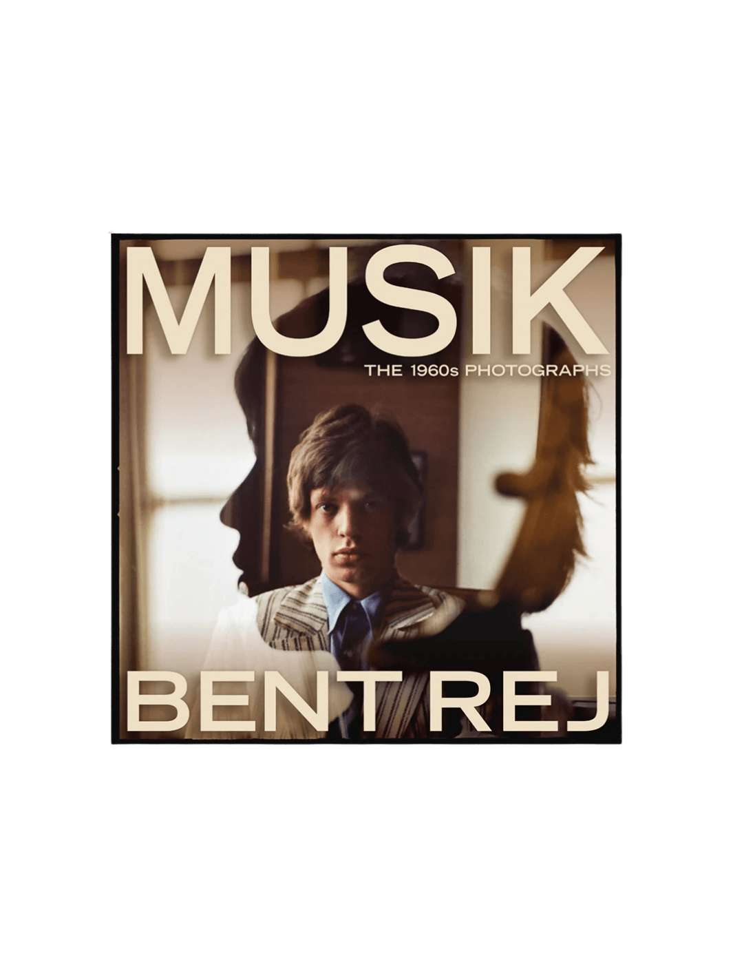 Book cover of 'Musik' by Bent Rej with a person's face partially obscured | Twentyseven Toronto