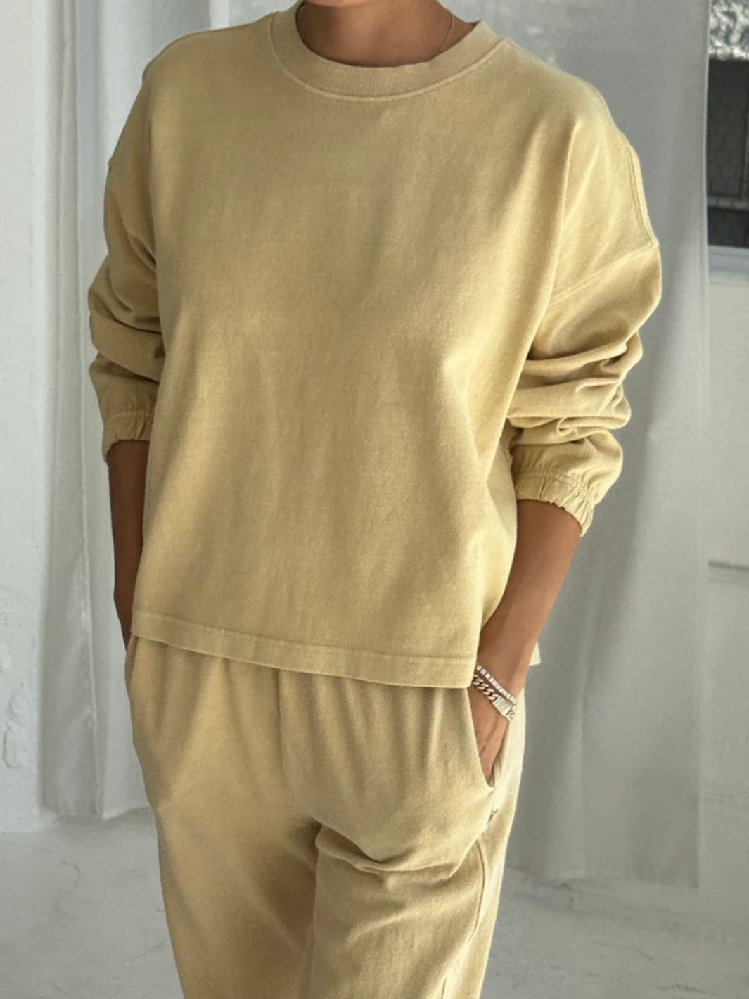 Le Bon Shoppe Naturelle Long Sleeve Tee in Butter | Twentyseven Toronto