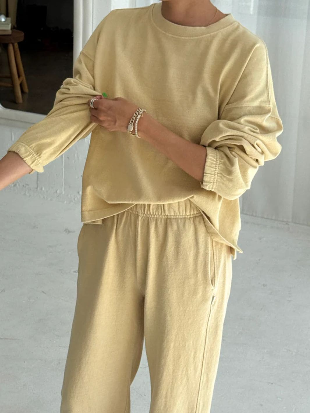 Le Bon Shoppe Naturelle Long Sleeve Tee in Butter | Twentyseven Toronto