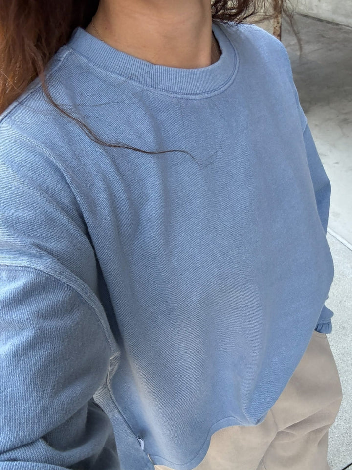 Le Bon Shoppe Naturelle Long Sleeve Tee in Cornflower | Twentyseven Toronto