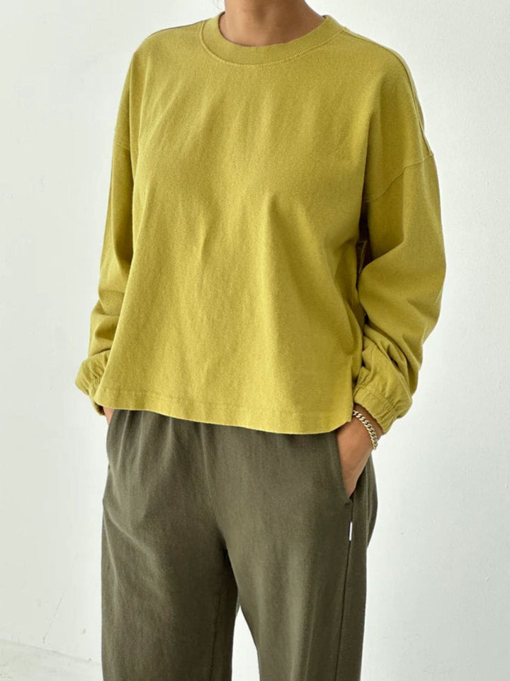 Le Bon Shoppe Naturelle Long Sleeve Tee in Ochre | Twentyseven Toronto