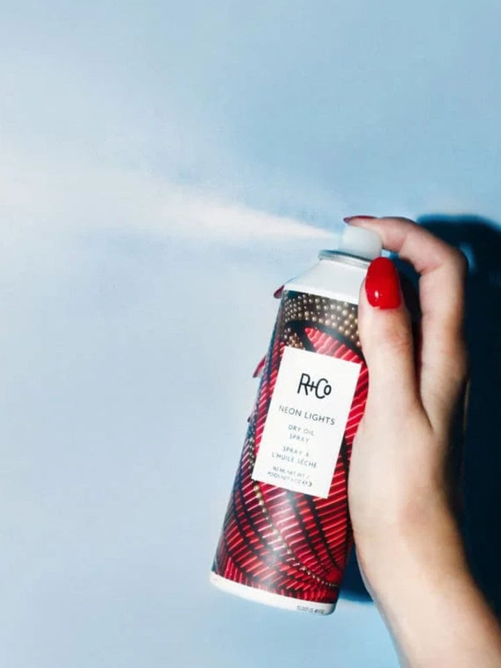 R+Co Neon Lights Dry Oil Spray | Twentyseven Toronto