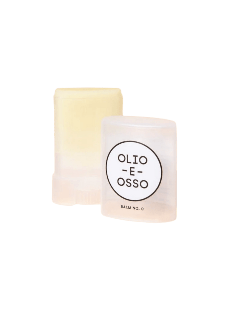 Olio E Osso 'No 0. Netto' balm with branded packaging on a transparent background | Twentyseven Toronto
