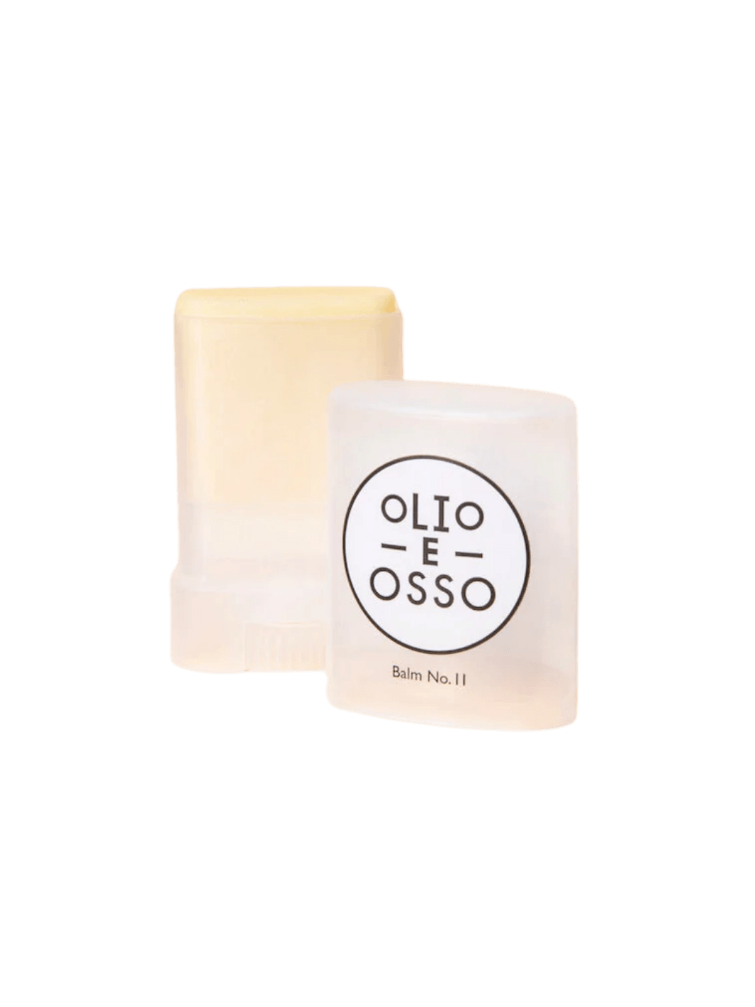Olio E Osso 'No 11. Fete' balm with branded packaging on a transparent background | Twentyseven Toronto