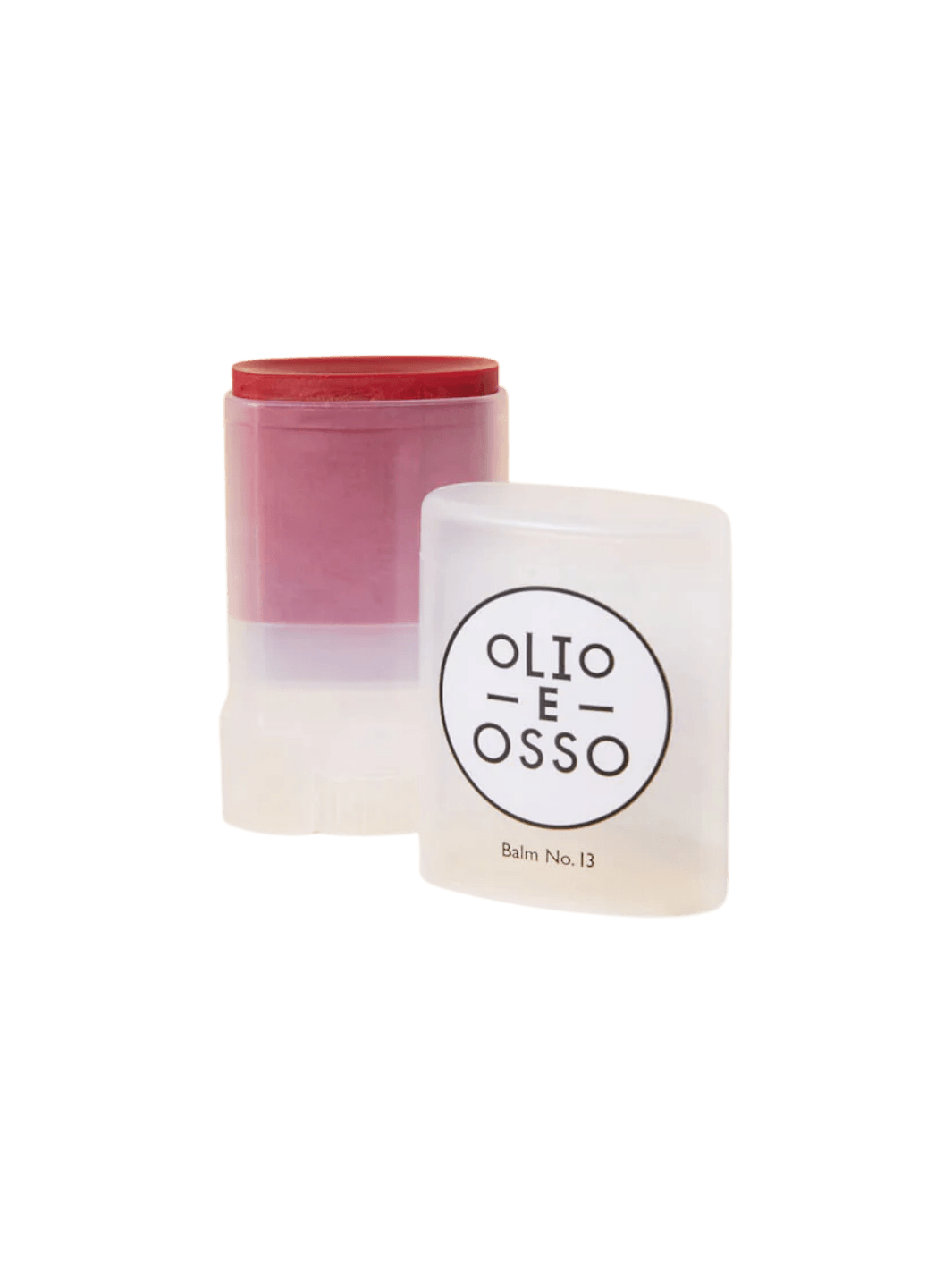 Olio E Osso 'No 13. Poppy' balm with branded packaging on a transparent background | Twentyseven Toronto