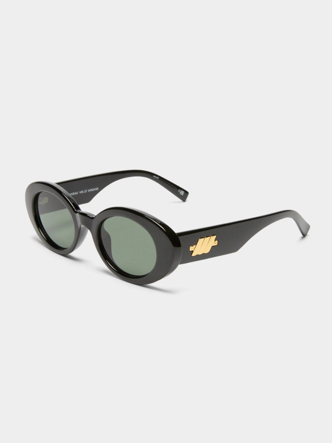 Le Specs Nouveau Vie Sunglasses in Black / Green Mono | Twentyseven Toronto