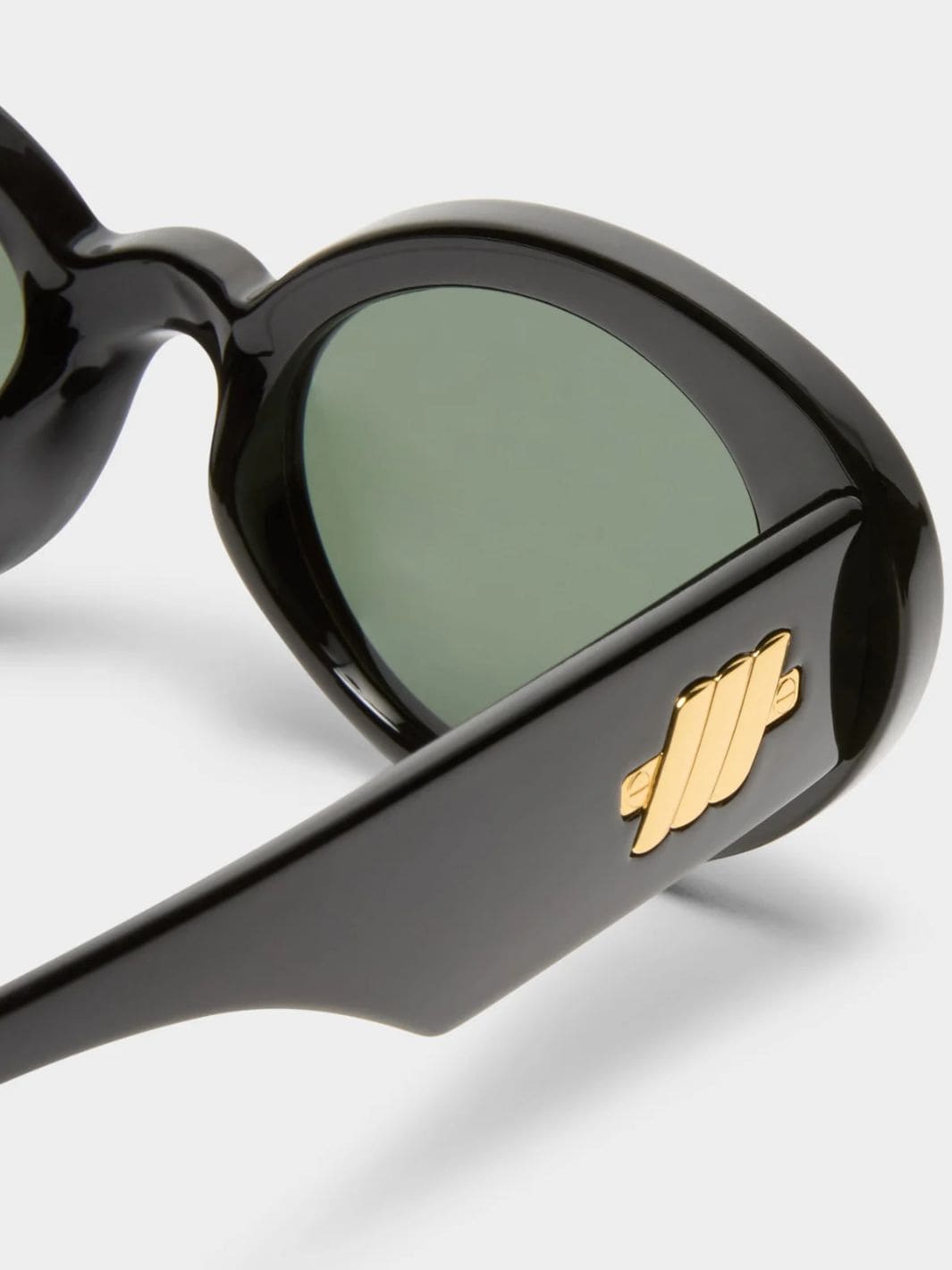 Le Specs Nouveau Vie Sunglasses in Black / Green Mono | Twentyseven Toronto